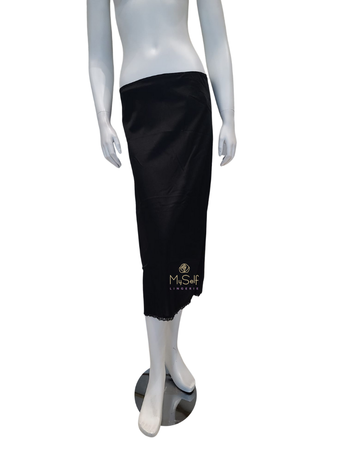 Slimit SLM2570 32" Black Slimit Nylon Anti Cling Half Slip myselflingerie.com